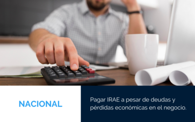 Pagar IRAE a pesar de deudas y pérdidas económicas en el negocio.